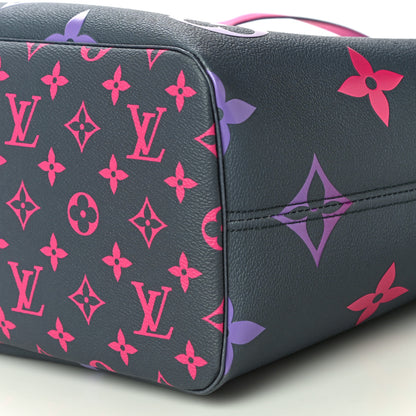 Louis Vuitton Monogram Giant Spring In The City Neverfull MM Midnight Fuchsia 9 of 9