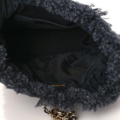 Chanel Denim Quilted Mood Small Bucket With Chain Black Multicolor 5 of 10