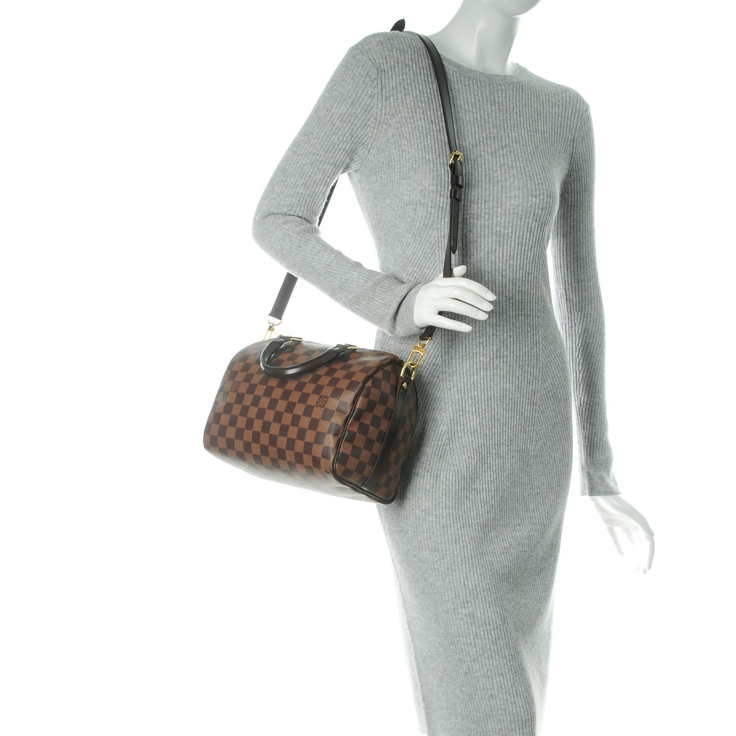 Damier Ebene Speedy Bandouliere 25