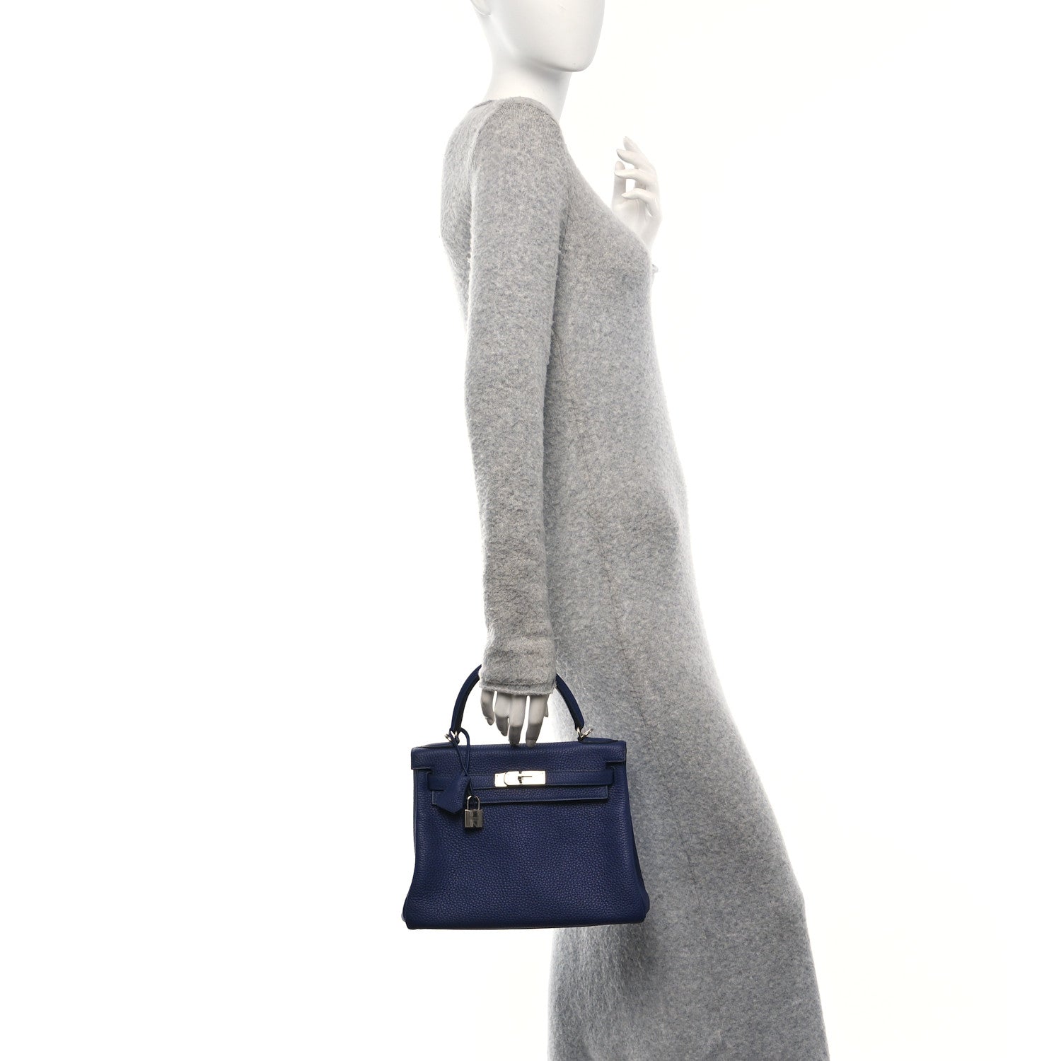 Hermes Togo Kelly Retourne 28 Bleu Encre 2 of 12