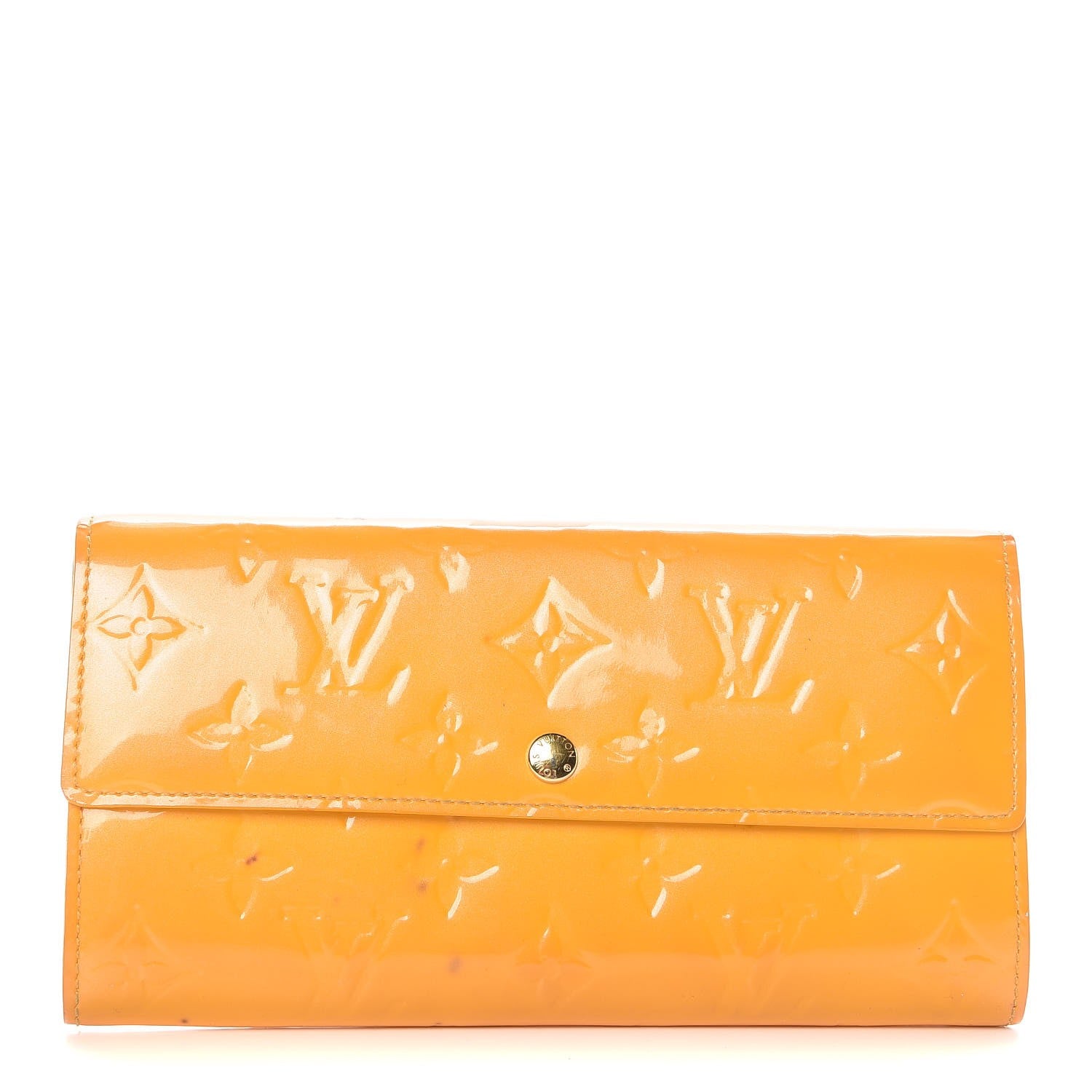 Louis Vuitton Vernis Sarah Wallet Jaune Passion 1 of 17