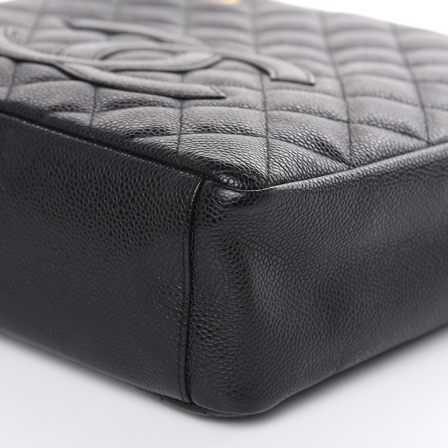 Chanel Caviar Quilted Petit Shopping Tote PST Black 6 of 17