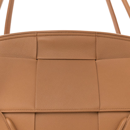 Bottega Veneta Grained Calfskin Maxi Intrecciato Medium Arco Nude 8 of 15