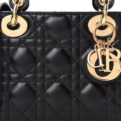 Christian Dior Lambskin Cannage Mini Lady Dior Black 16 of 21