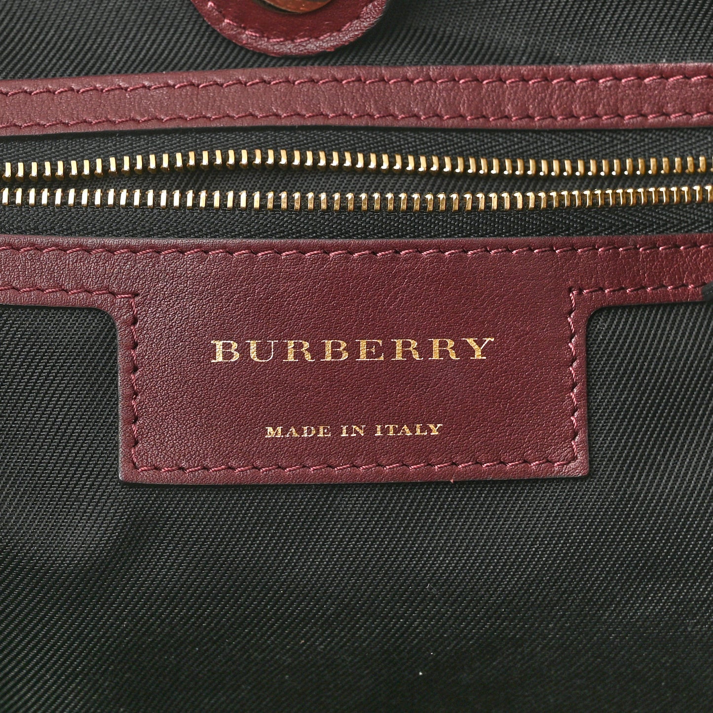House Check Small Canterbury Tote Burgundy