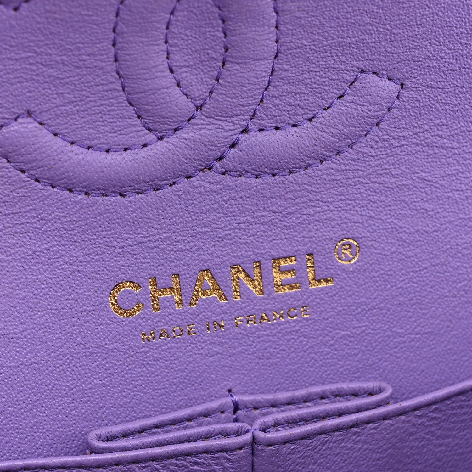 Chanel Caviar Quilted Small Double Flap Purple 6 of 12