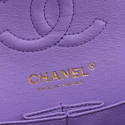 Chanel Caviar Quilted Small Double Flap Purple 6 of 12