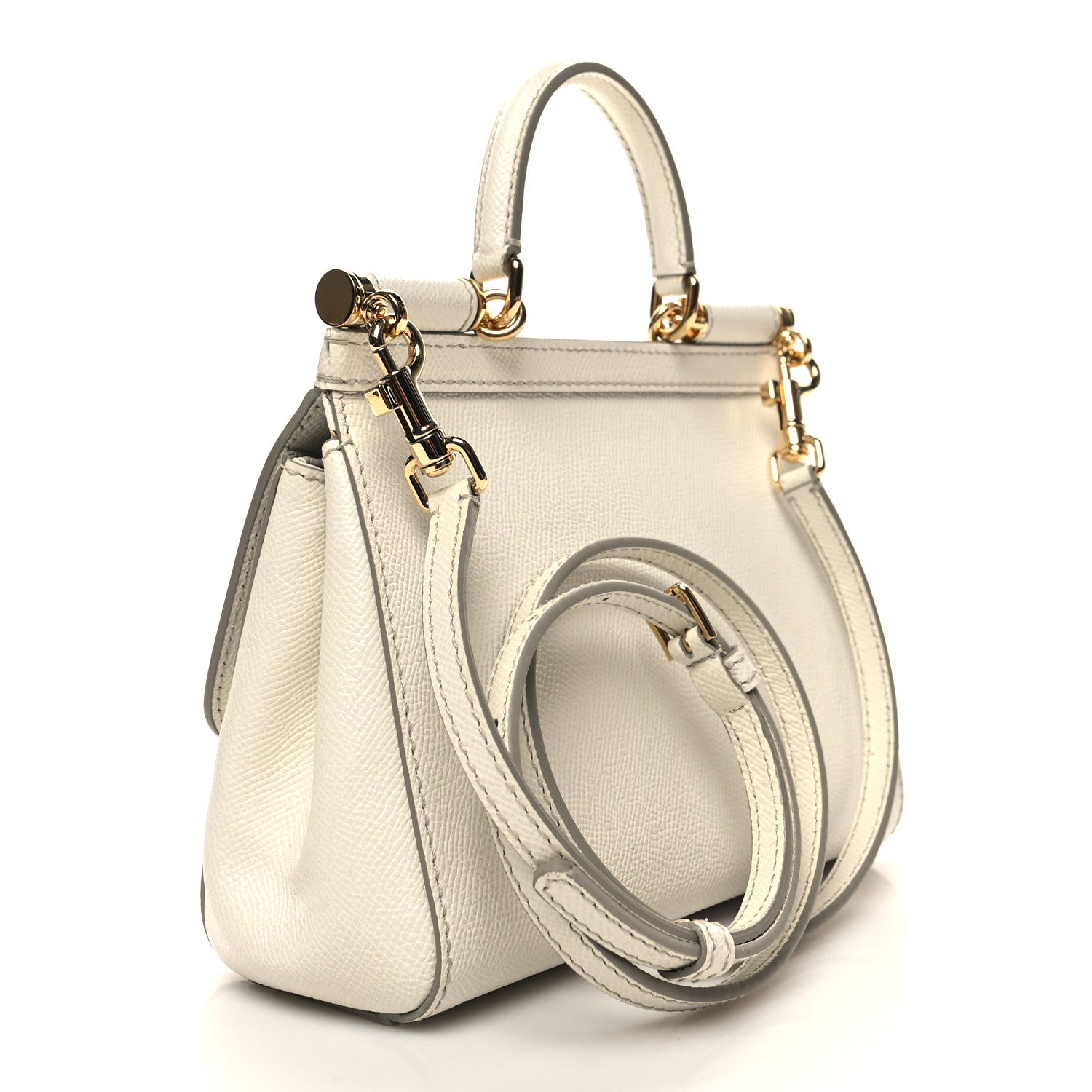 Dolce & Gabbana Dauphine Small Miss Sicily Satchel White 4 of 10