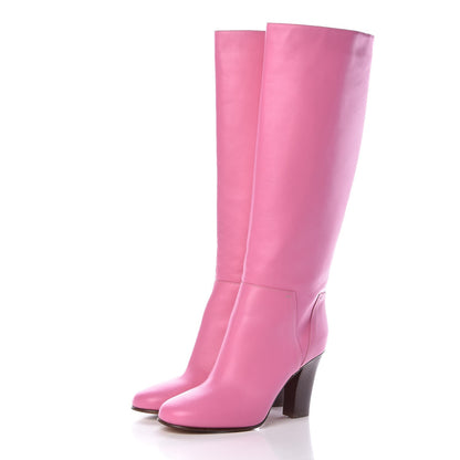 Valentino Garavani Vitello Lovestud Knee High 85mm Boots 40.5 Pink 3 of 8