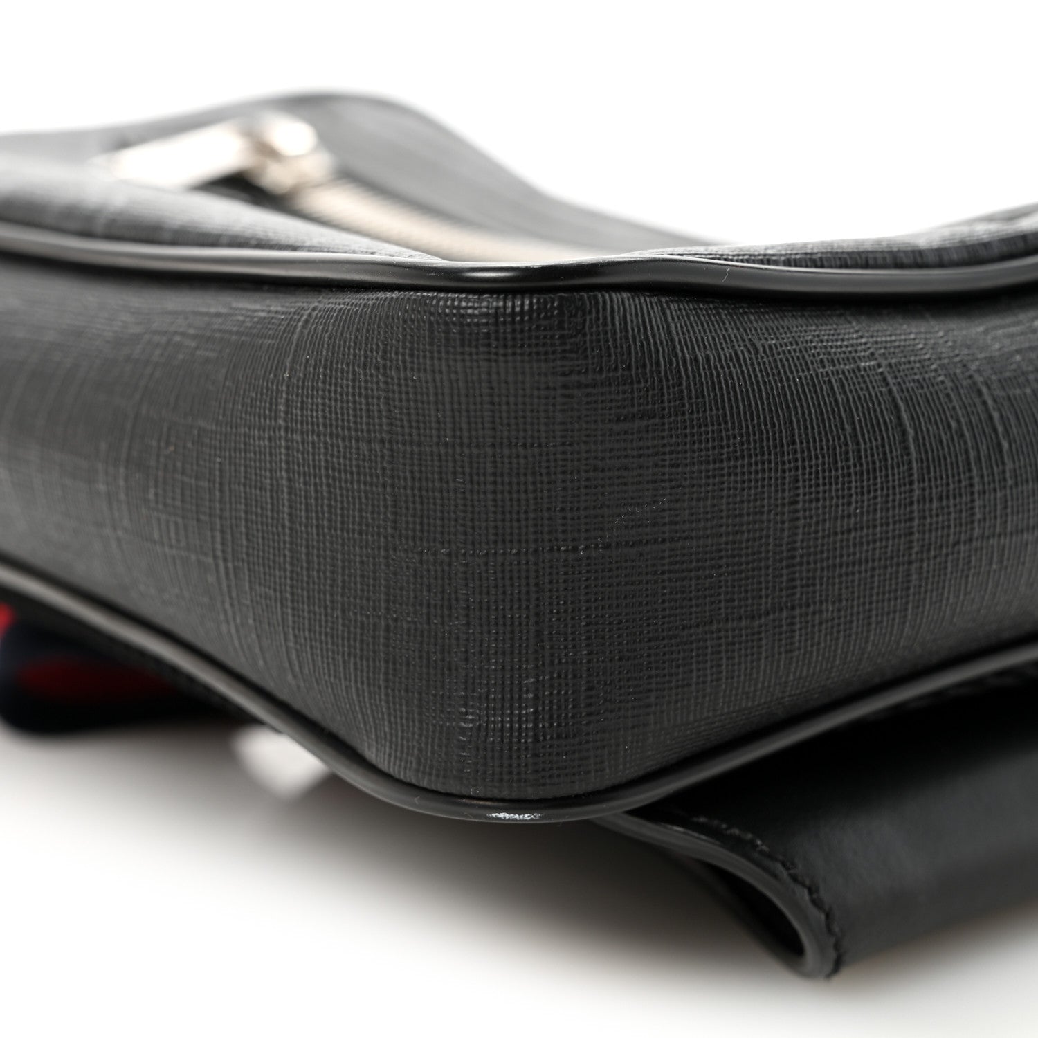 Gucci Soft GG Supreme Monogram Web Belt Bag Black Grey 10 of 12
