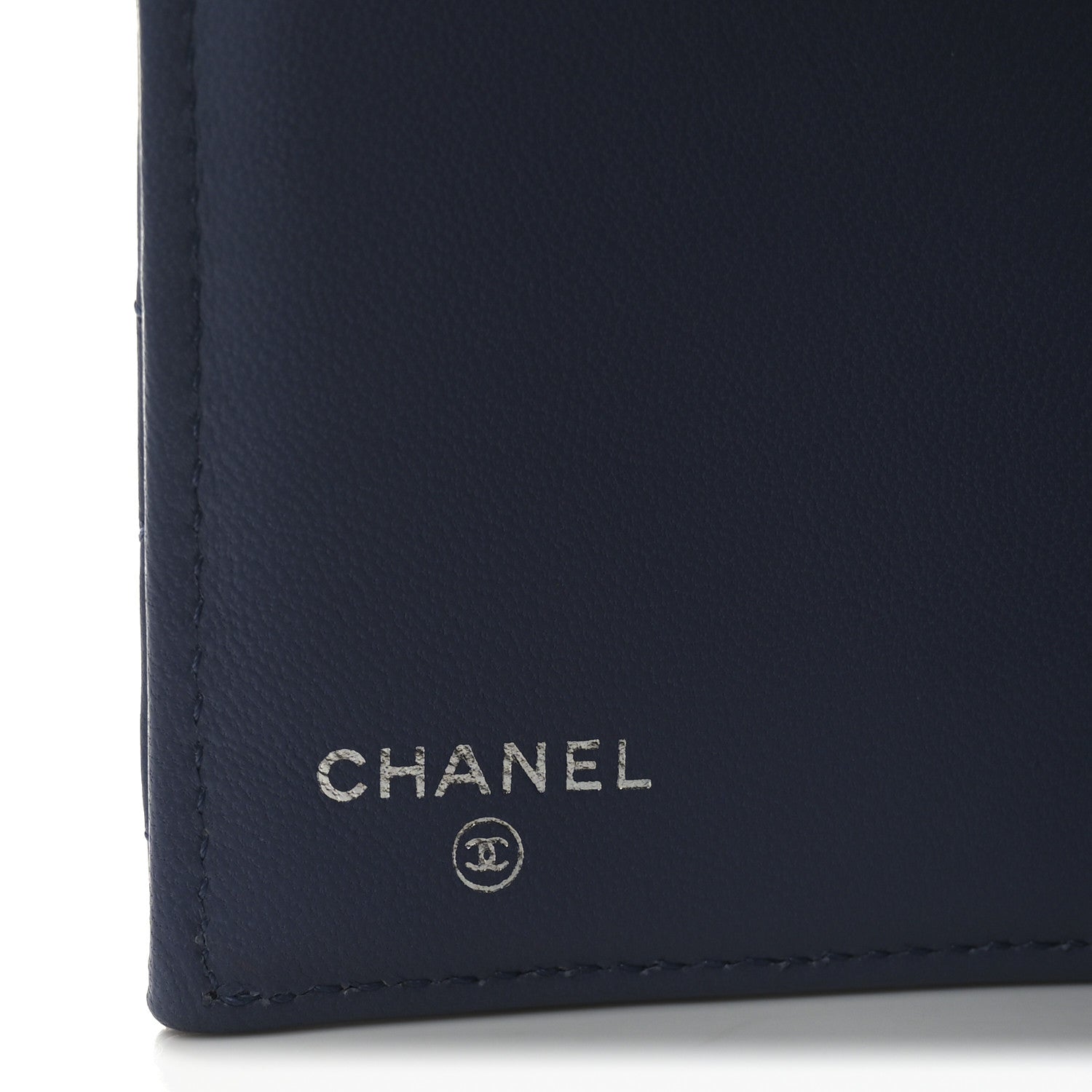 Chanel Lambskin Quilted Large Flap Wallet Blue 5 of 8