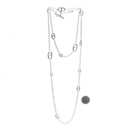 Hermes Sterling Silver Farandole Necklace 120 3 of 5