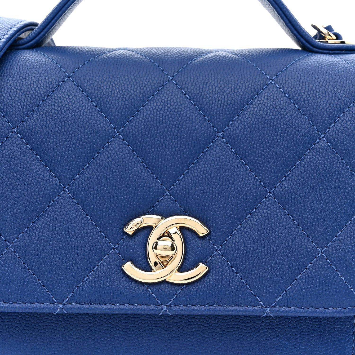 Chanel Caviar Quilted Small Business Affinity Flap Dark Blue 8 of 10