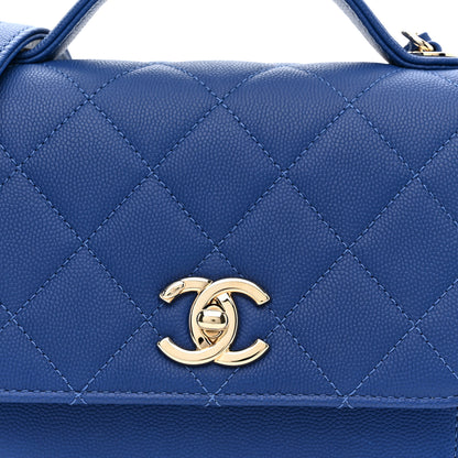 Chanel Caviar Quilted Small Business Affinity Flap Dark Blue 8 of 10