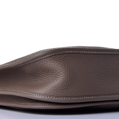 Hermes Taurillon Clemence Evelyne III PM Etoupe 7 of 9