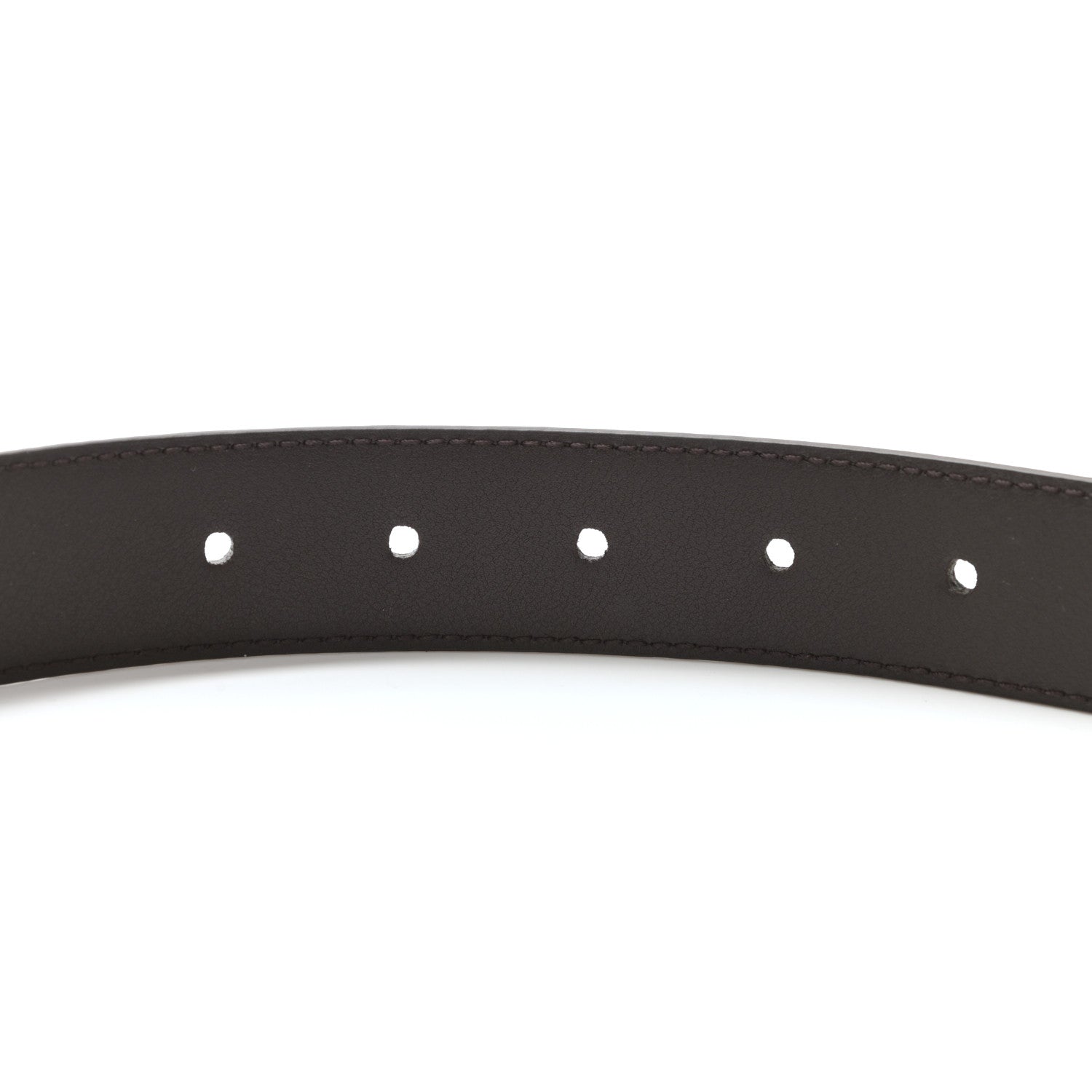 Gucci Calfskin Belt 85 34 Dark Brown 3 of 5