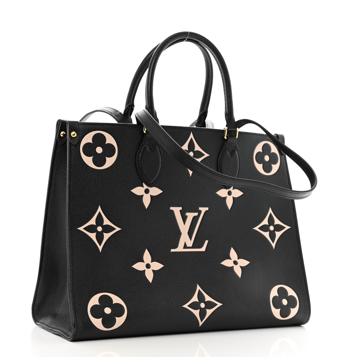 Louis Vuitton Empreinte Monogram Giant Onthego MM Black Beige 2 of 11