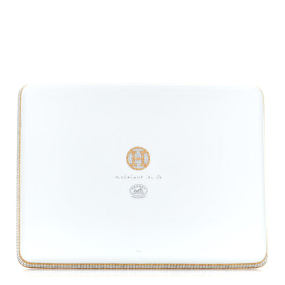 Hermes Porcelain Mosaique au 24 Gold Sushi Plate 3 of 6