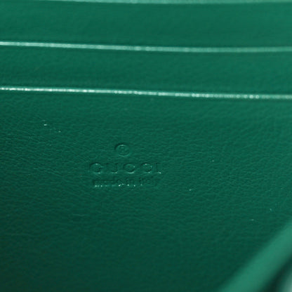 Gucci Azalea Calfskin Enamel Matelasse Diagonal Torchon GG Marmont Chain Wallet New Shamrock Emerald 6 of 10