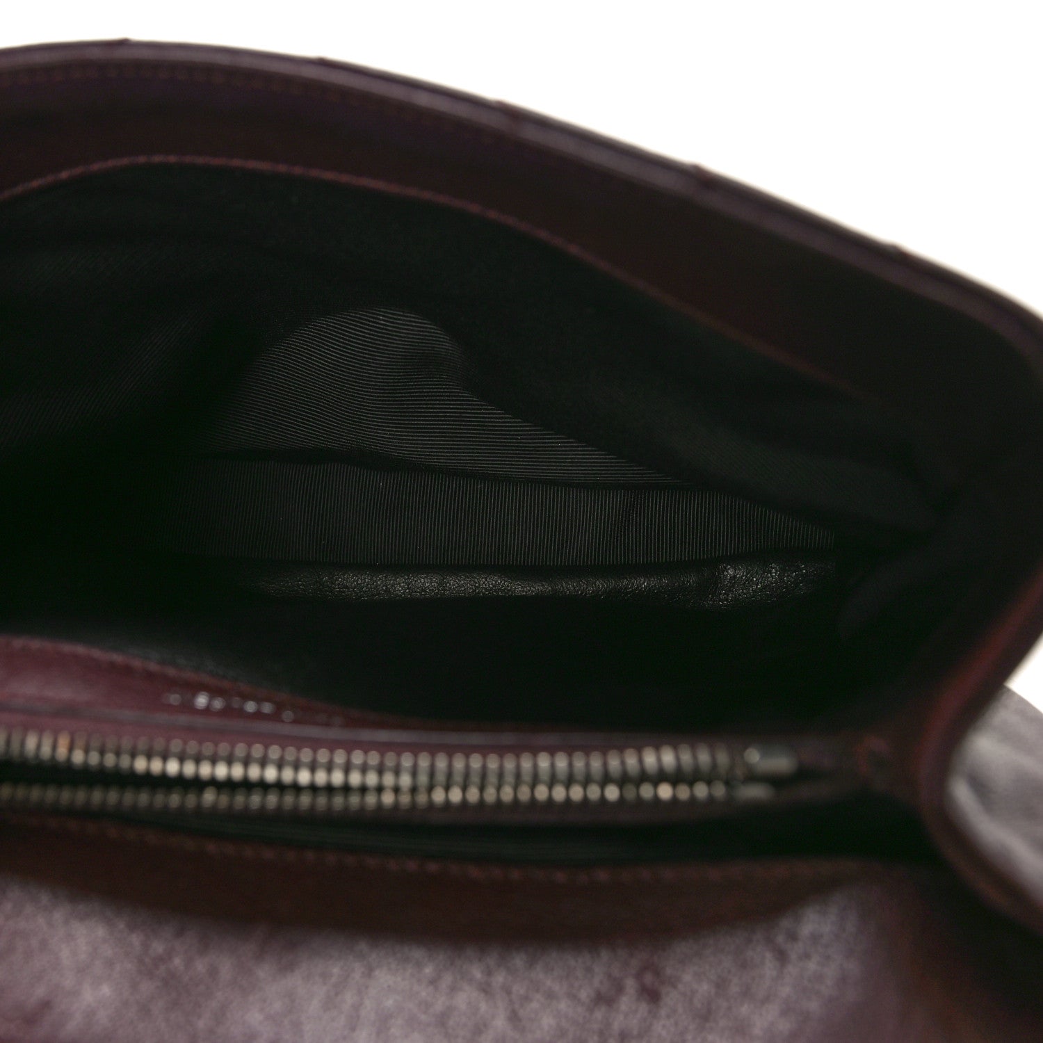 Saint Laurent Sheepskin Matelasse Chevron Monogram Medium College Bag Rouge Legion 5 of 11