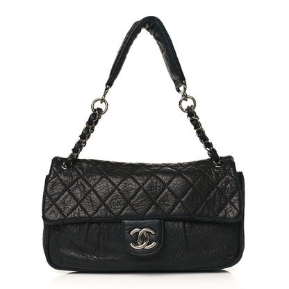 Chanel Distressed Lambskin Lady Braid Flap Black 1 of 9