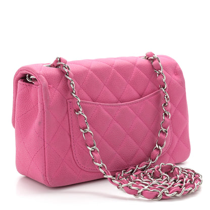 Chanel Iridescent Caviar Quilted Mini Rectangular Flap Pink 3 of 13