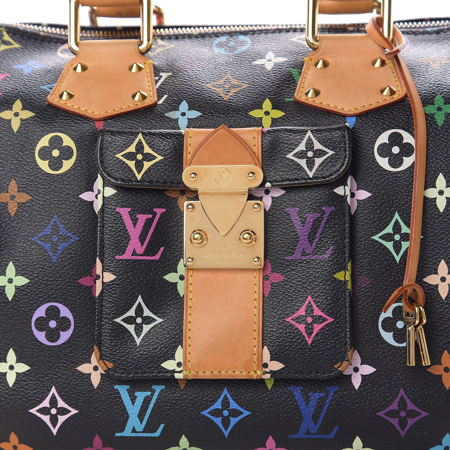 Louis Vuitton Monogram Multicolor Speedy 30 Black 8 of 8