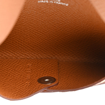 Hermes Epsom Calvi Card Case Gold 6 of 12