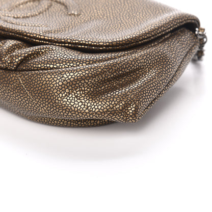 Chanel Metallic Caviar Half Moon Wallet On Chain WOC Bronze 10 of 12