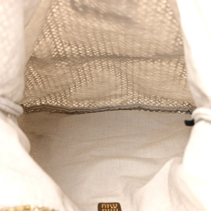 Miu Miu Sequin Mesh Ivy Bag Tundra 6 of 11