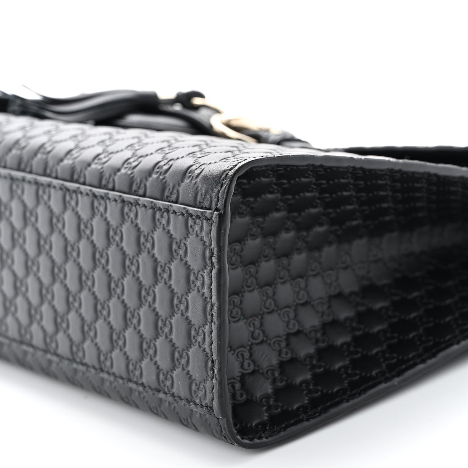 Gucci Microguccissima Medium Emily Chain Shoulder Bag Black 10 of 10