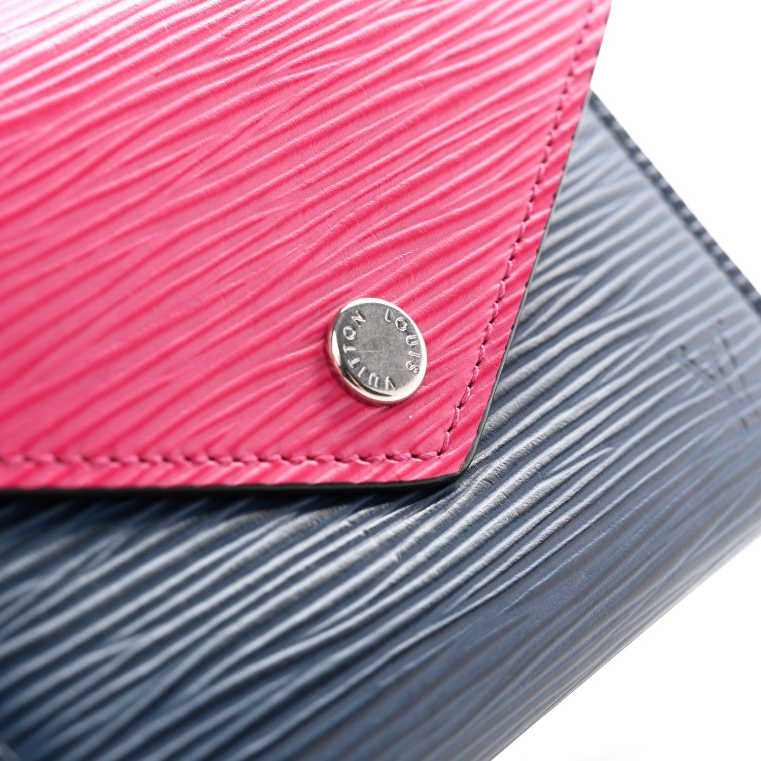 Louis Vuitton Epi Victorine Wallet Indigo Hot Pink 10 of 11