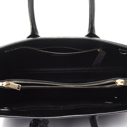 Saint Laurent Grained Calfskin Small Sac De Jour Black 6 of 13