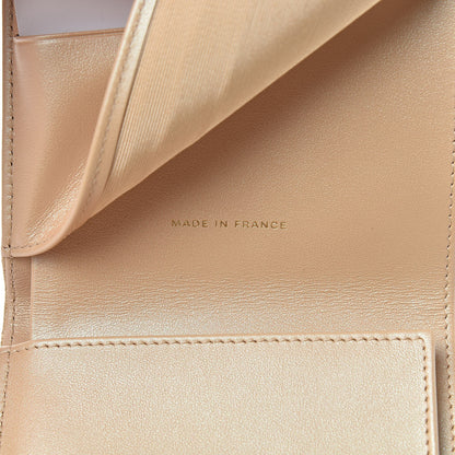 Chanel Iridescent Caviar Quilted Compact Flap Wallet Beige 7 of 9
