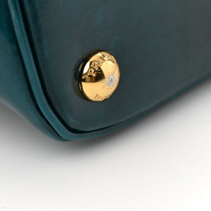 Prada Spazzolato Medium Promenade Tote Pavone Fume 11 of 14