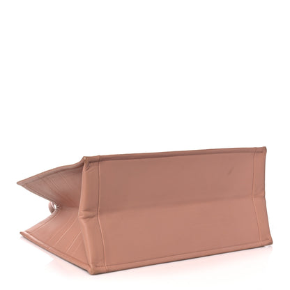 Christian Dior Calfskin Embossed Medium Book Tote Rose de Vents 4 of 16