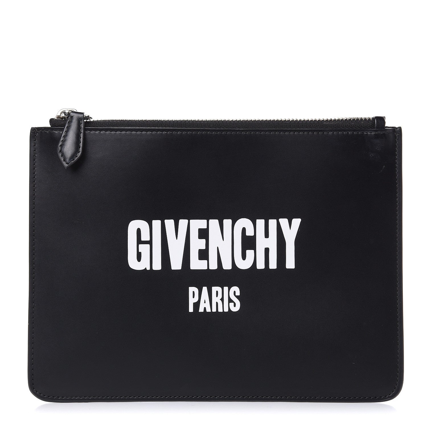 Givenchy Calfskin Medium Logo Pouch Black 1 of 10