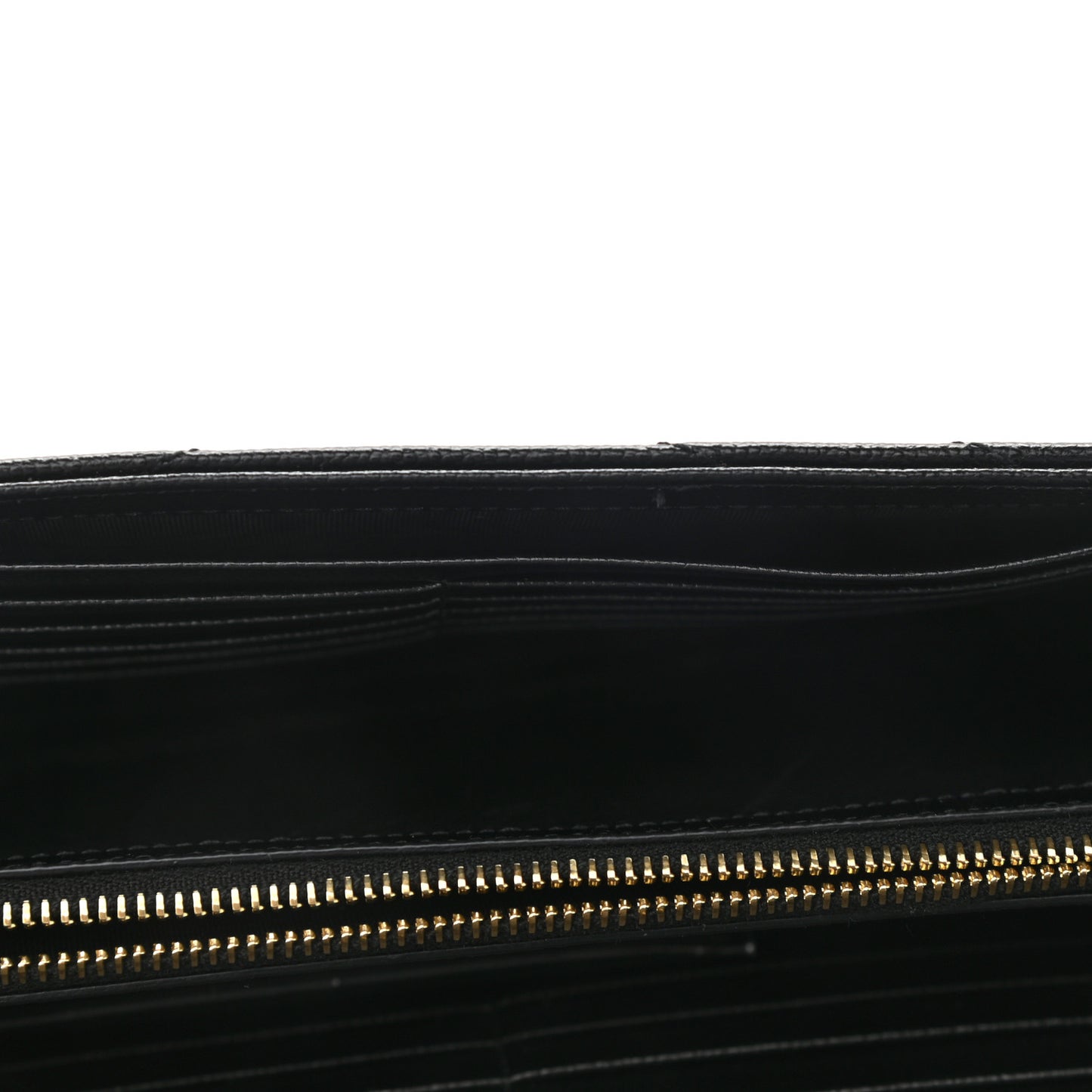 Grain De Poudre Matelasse Chevron Monogram Chain Wallet Black