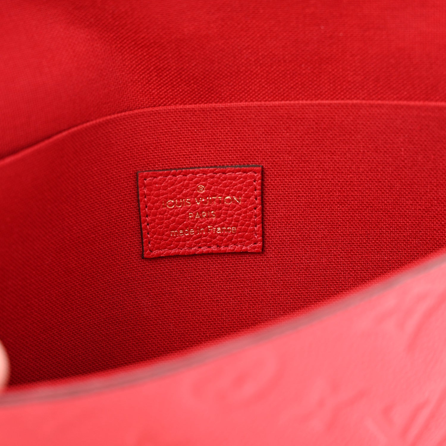 Louis Vuitton Empreinte Pochette Felicie Chain Wallet Scarlet 7 of 12