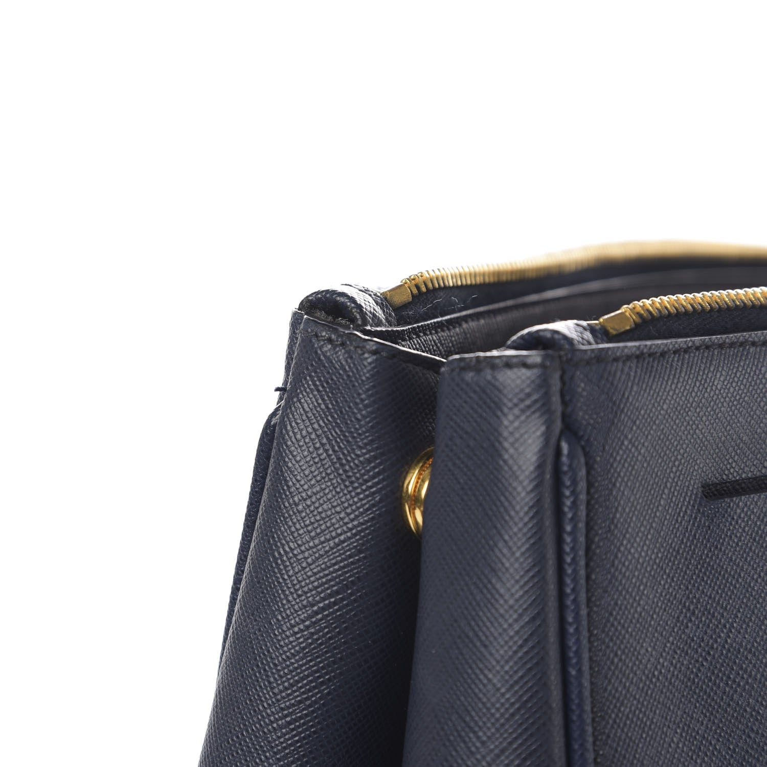 Prada Saffiano Large Galleria Double Zip Tote Baltico 9 of 14