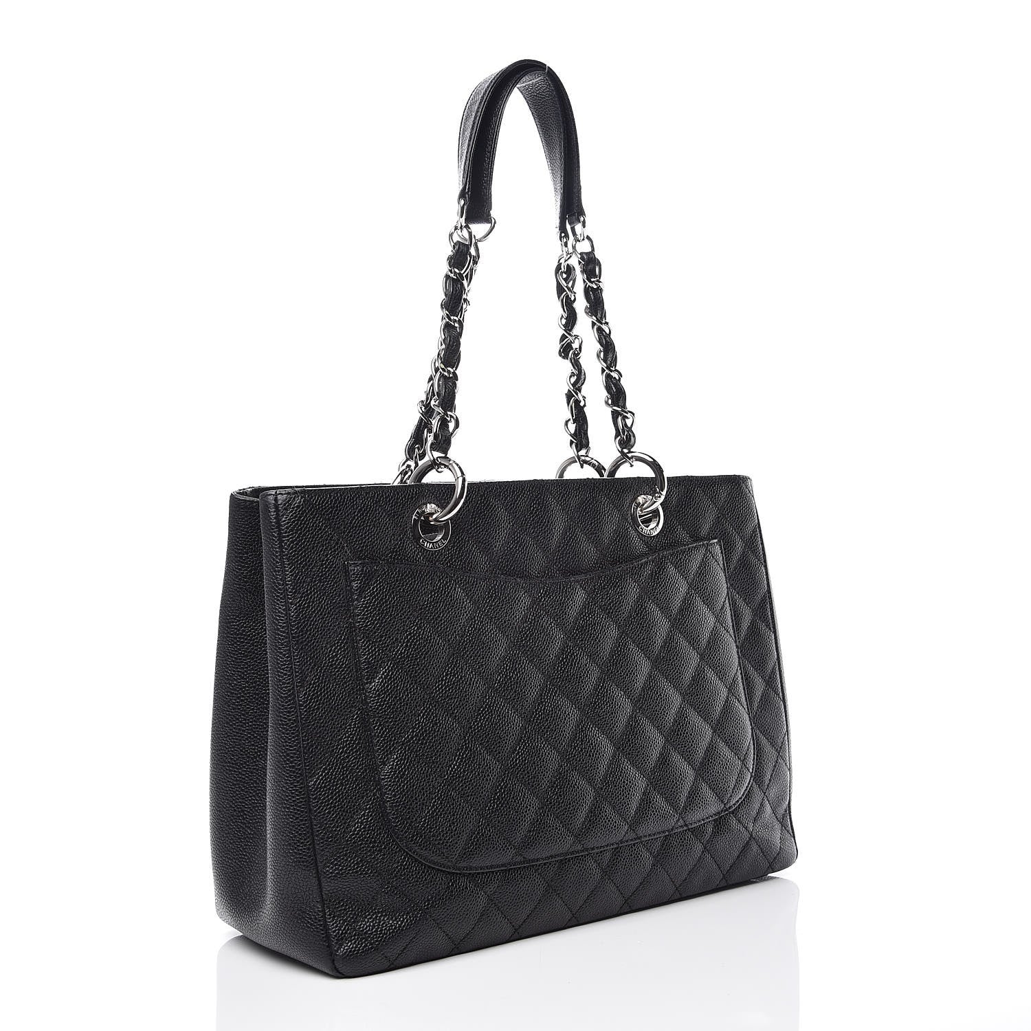 Chanel Caviar Quilted Grand Shopping Tote GST Black 3 of 13