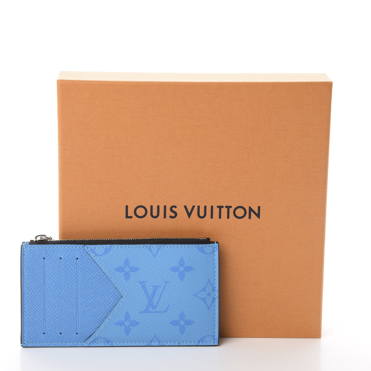 Louis Vuitton Taigarama Coin Card Holder Blue Lagoon 6 of 6
