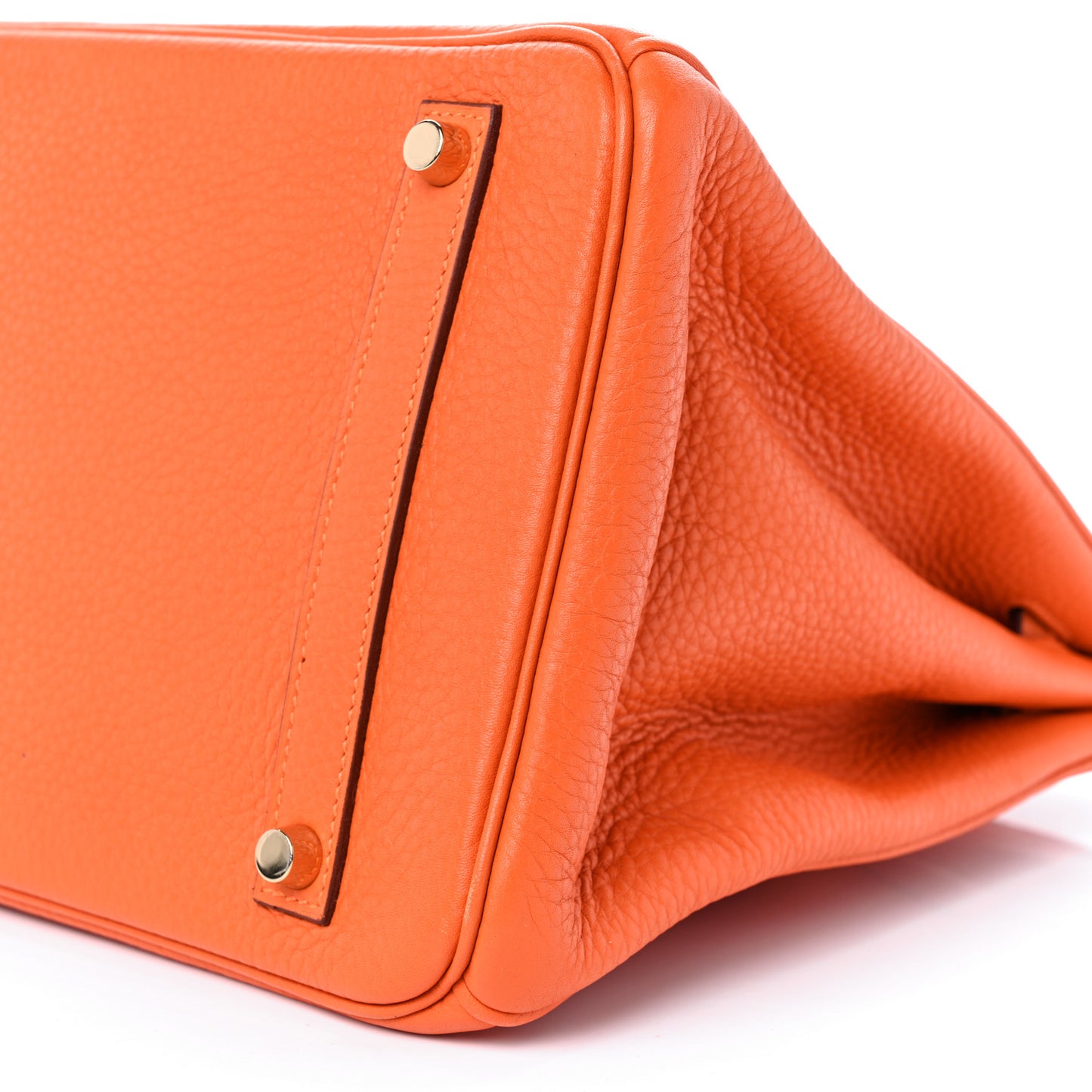 Taurillon Clemence Birkin 35 Orange