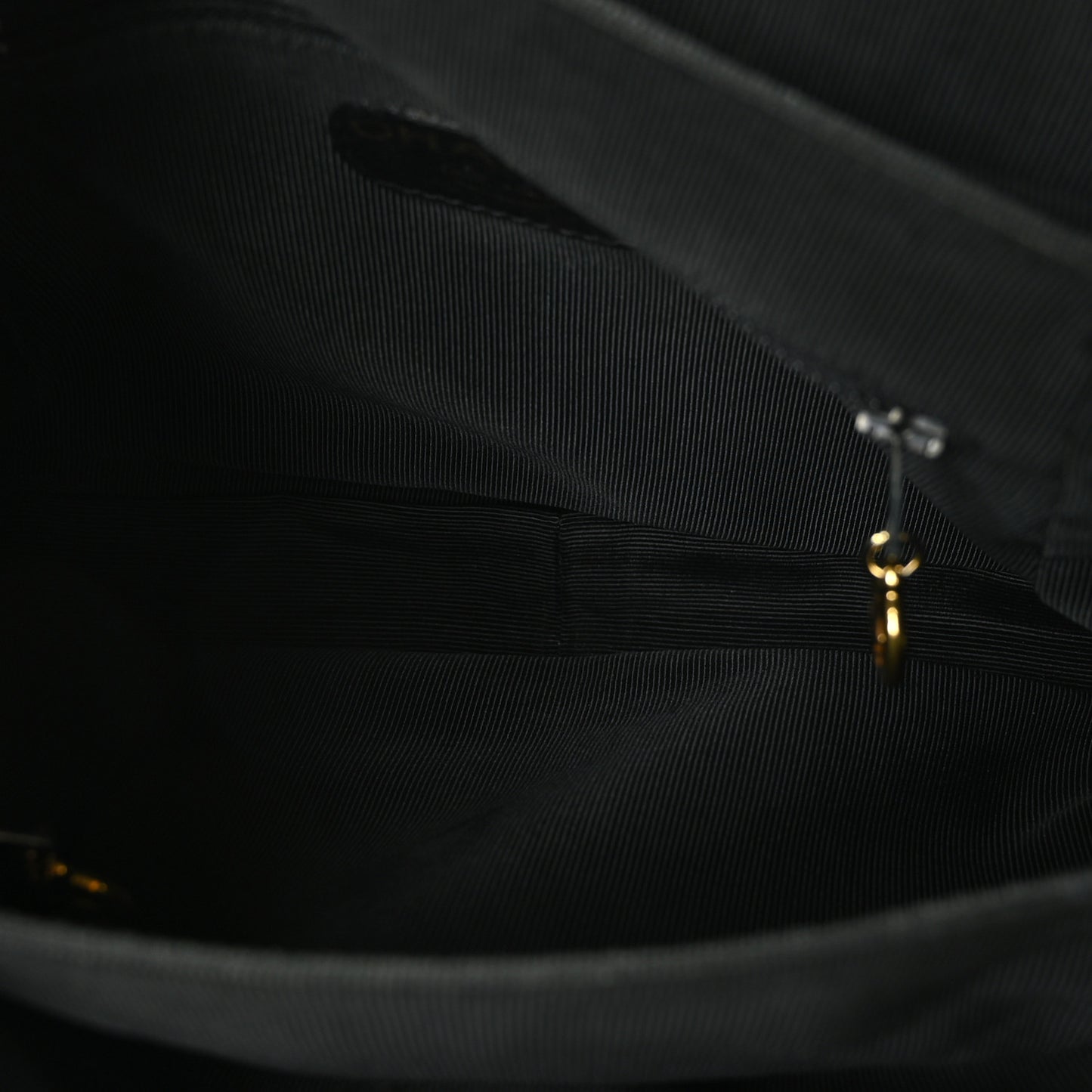 Lambskin Quilted Backpack Black