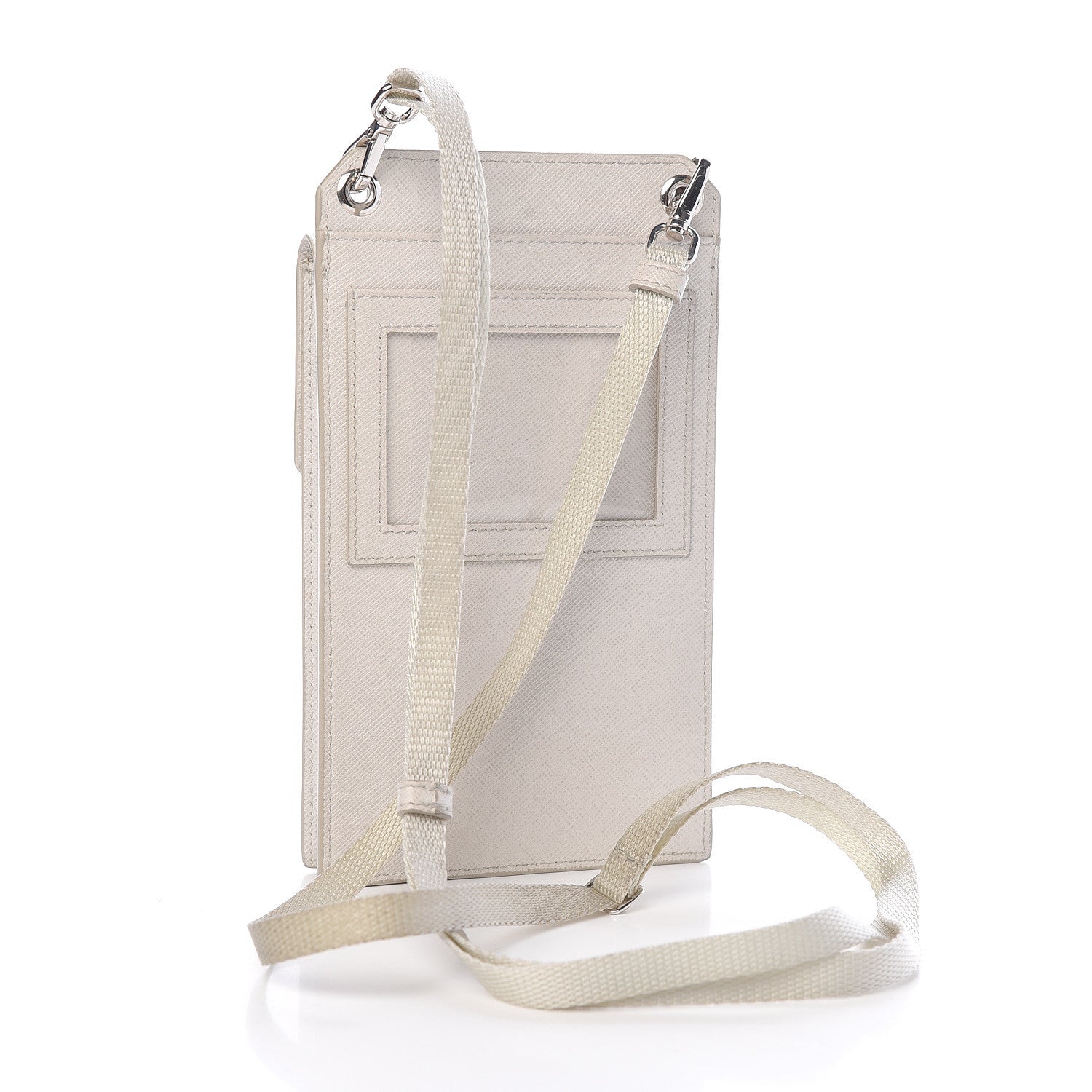 Prada Saffiano Mini Camera Crossbody Bag Talco 3 of 11