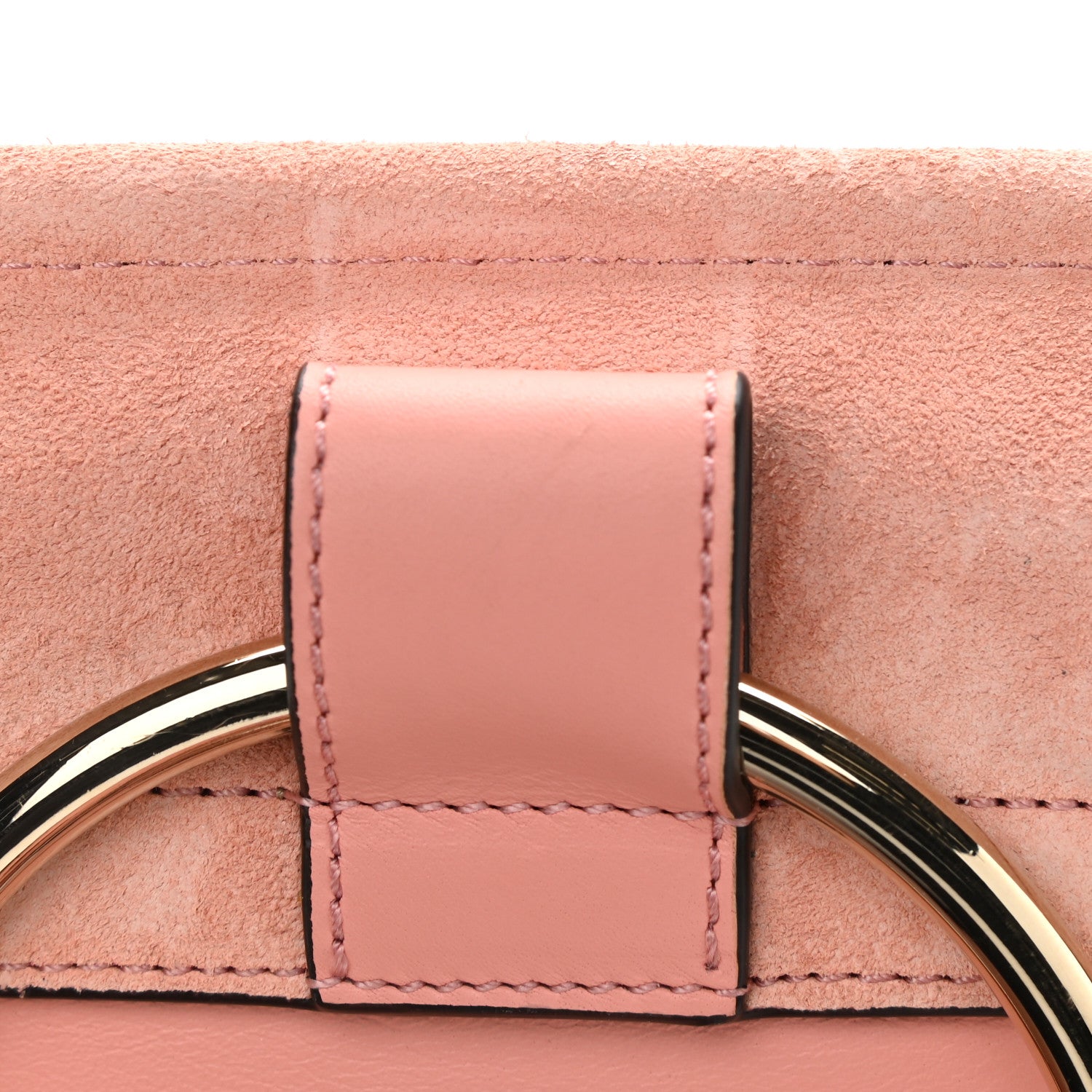 Chloe Suede Calfskin Mini Faye Bracelet Bag Ideal Blush 10 of 11