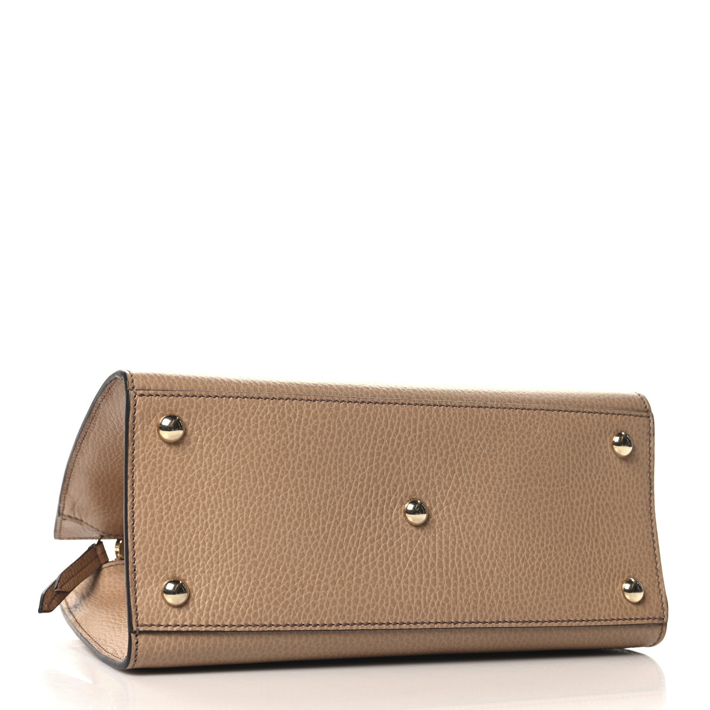 Dollar Calfskin Medium Soho Top Handle Satchel Camelia