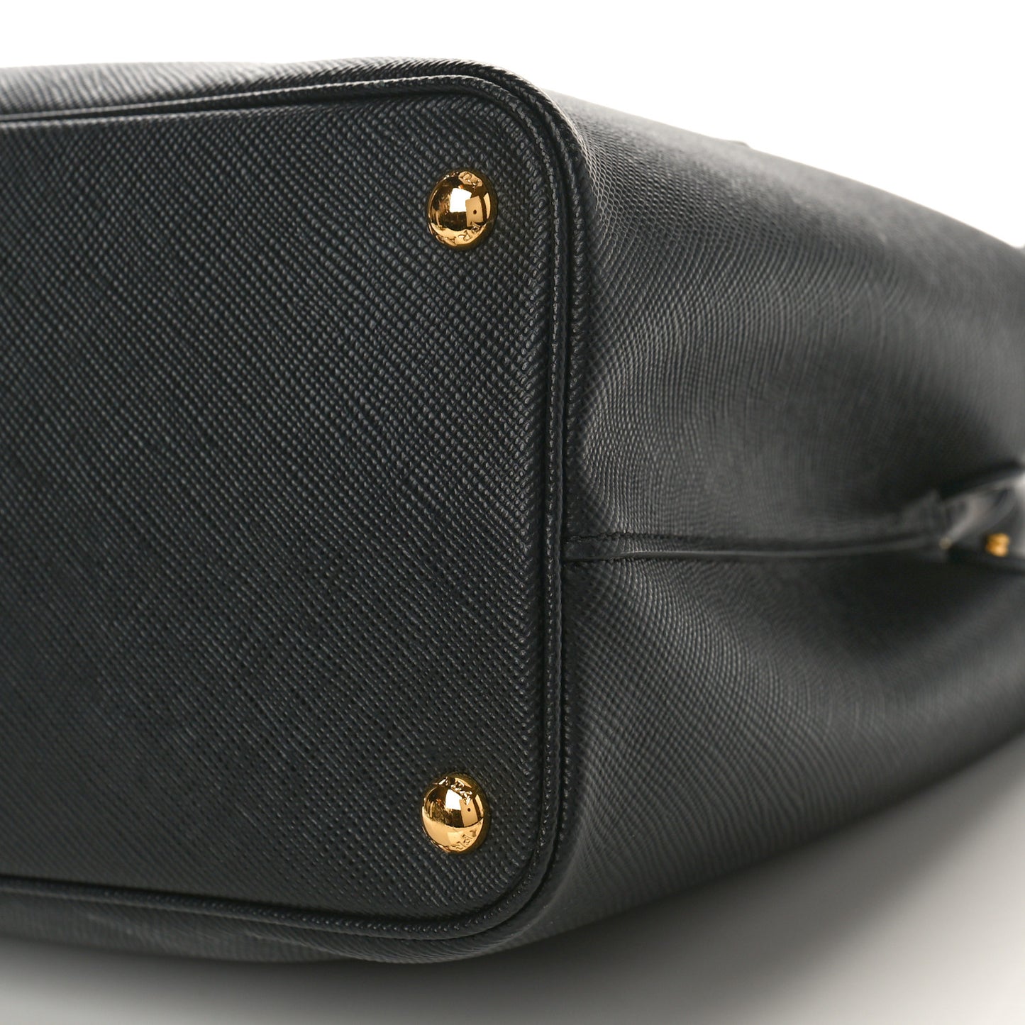 Saffiano Cuir Small Double Bag Black Mughetto