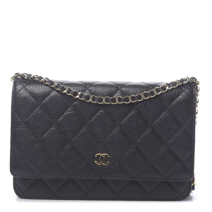 Chanel Caviar Quilted Wallet On Chain WOC Black 1 of 12