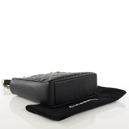 Chanel Caviar Quilted Petit Shopping Tote PST Black 4 of 7